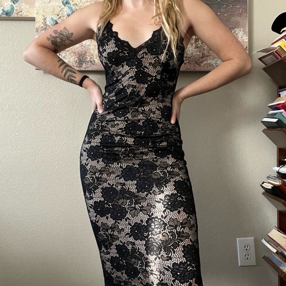 Beautiful black lace dress